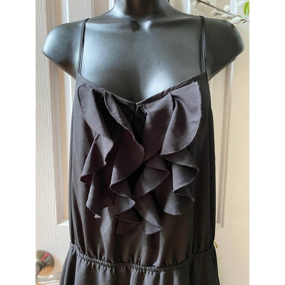 Sleeveless High Low Dress 12 Black Cocktail Summer by Bisou Bisou NEW - Picture 2 of 6